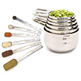 Simply Gourmet Measuring Cups and Spoons Set of 12 Stainless Steel